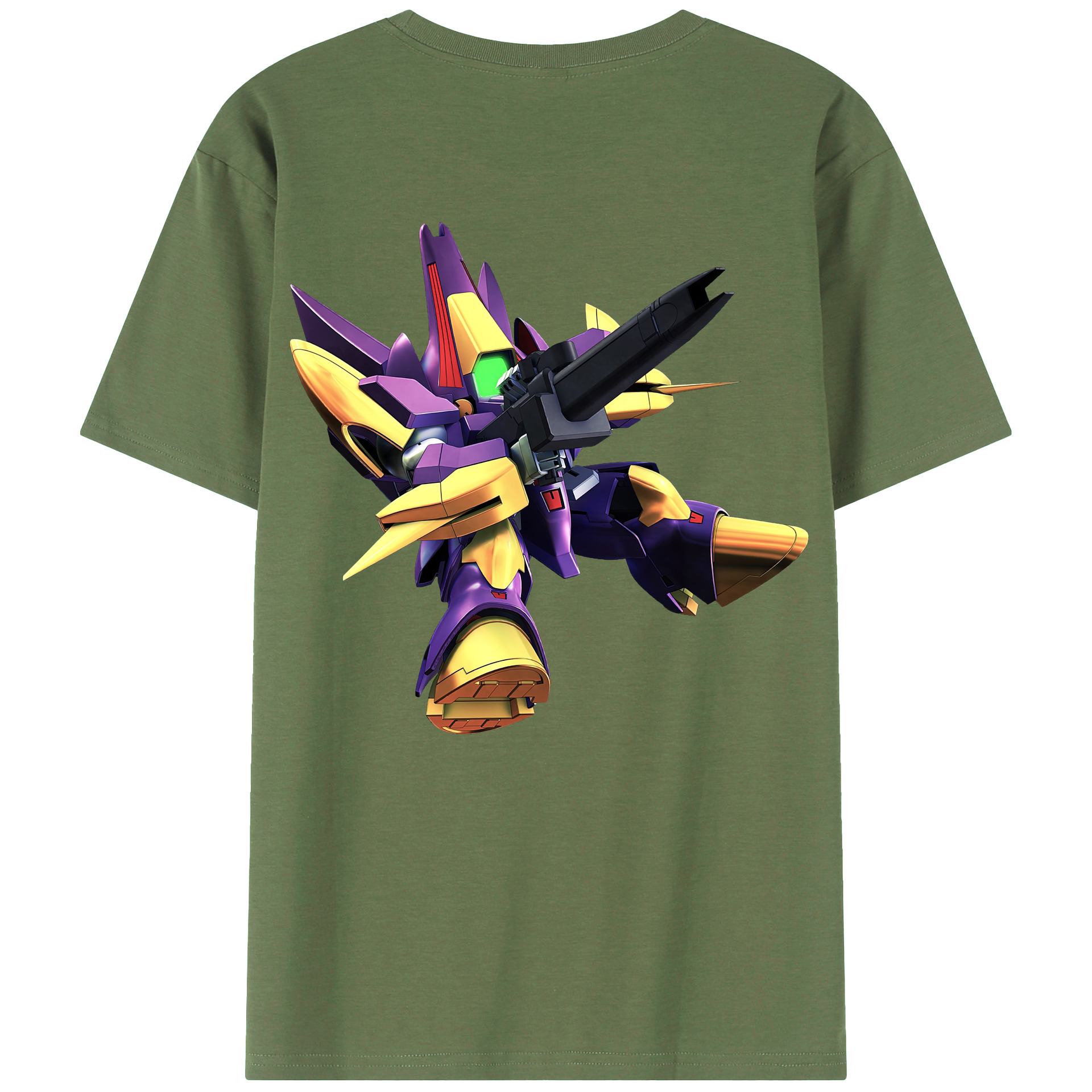 （画像用） 機動戦士ガンダム Mobile Suit Gundam 綿100％ メンズ半袖Tシャツ（バックプリント） 通気性